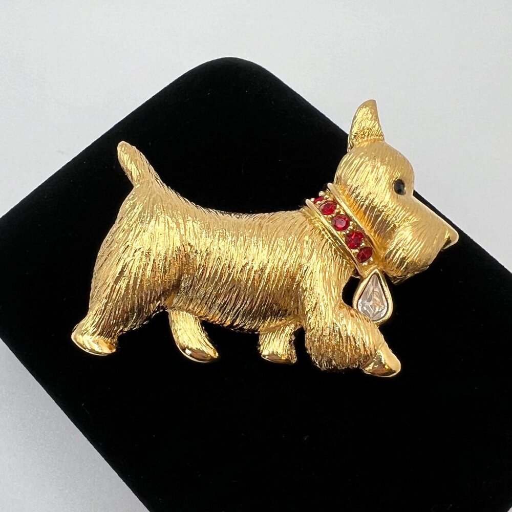 Napier Scottish Terrier Brooch (Susan Caplan Rediscovered)